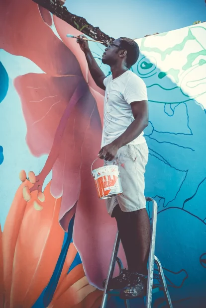 Aurélie-Argyre-Sainte-Marie Milmurs production, Street-art, Martinique, Montréal