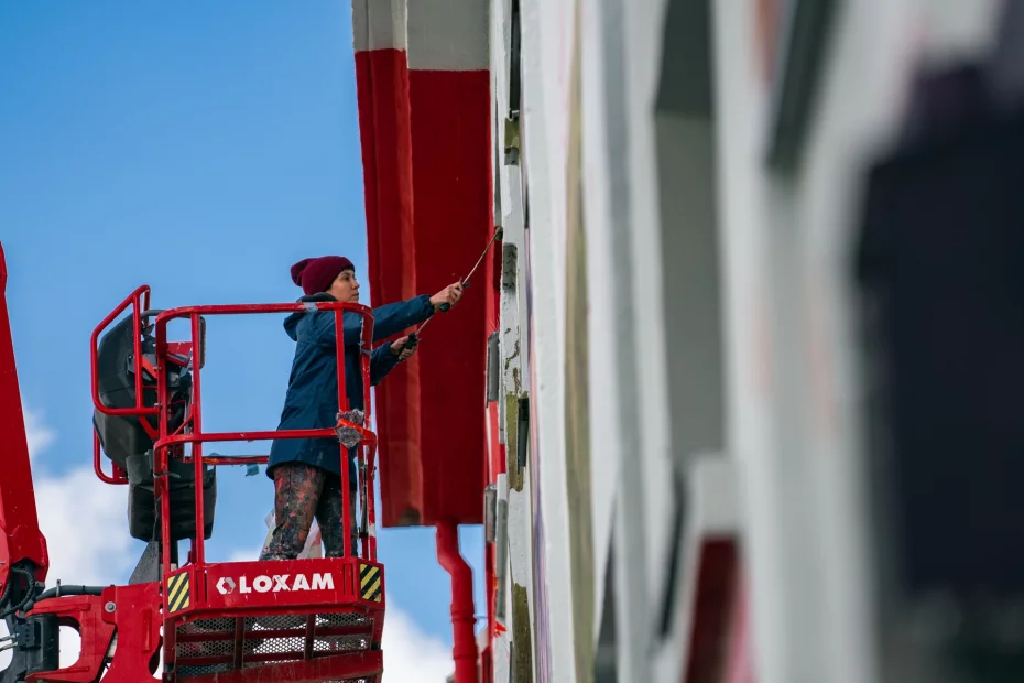 Conviés par Nadau Architecture, Milmurs a eu le privilège de produire la première édition du festival international d'art mural de la ville de Bègles.